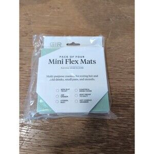 Gir Mini Flex Mats 4 Pack Mint Green Platinum Grade Silicone